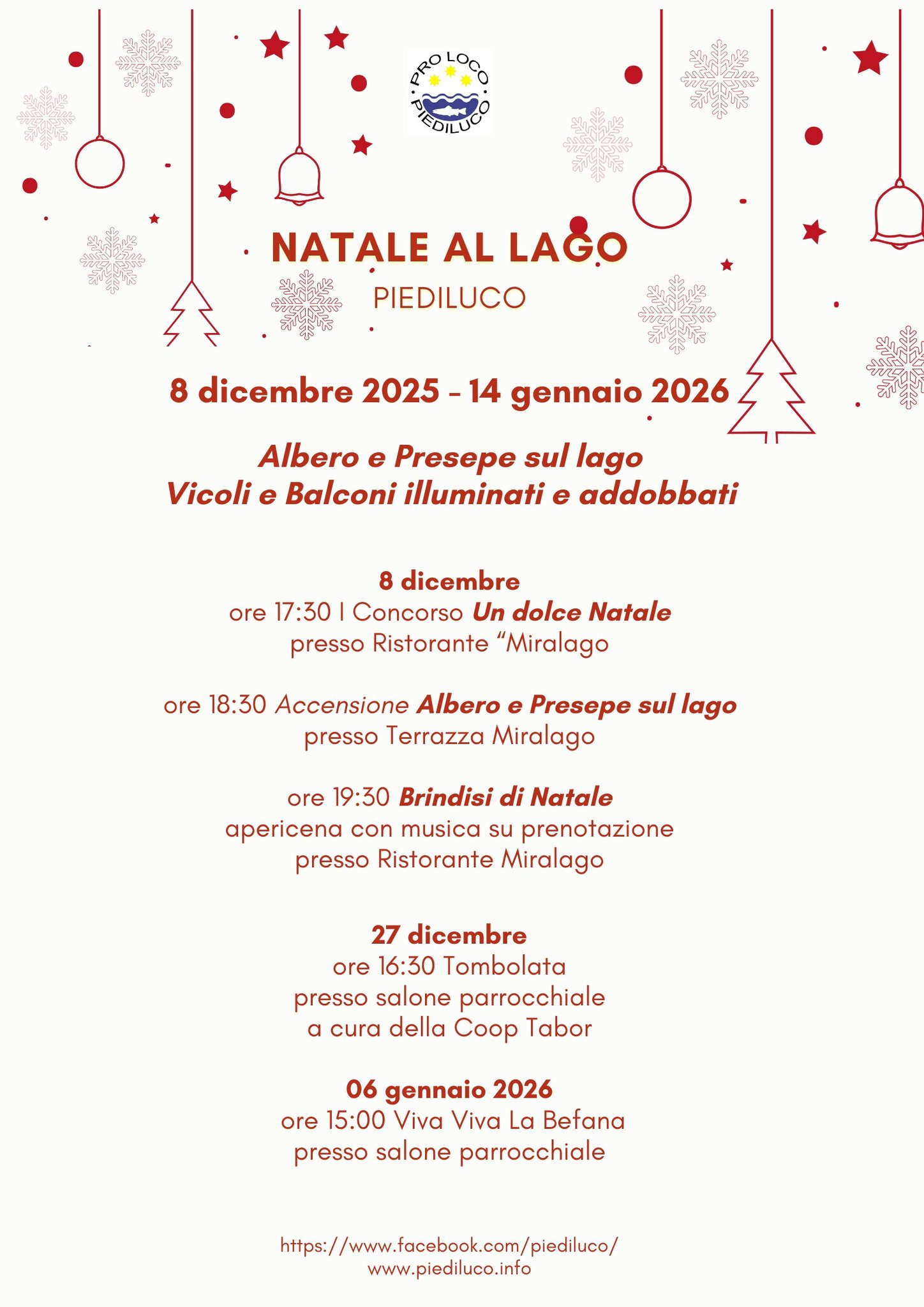 playbill Christmas at the Lake - Piediluco - Terni